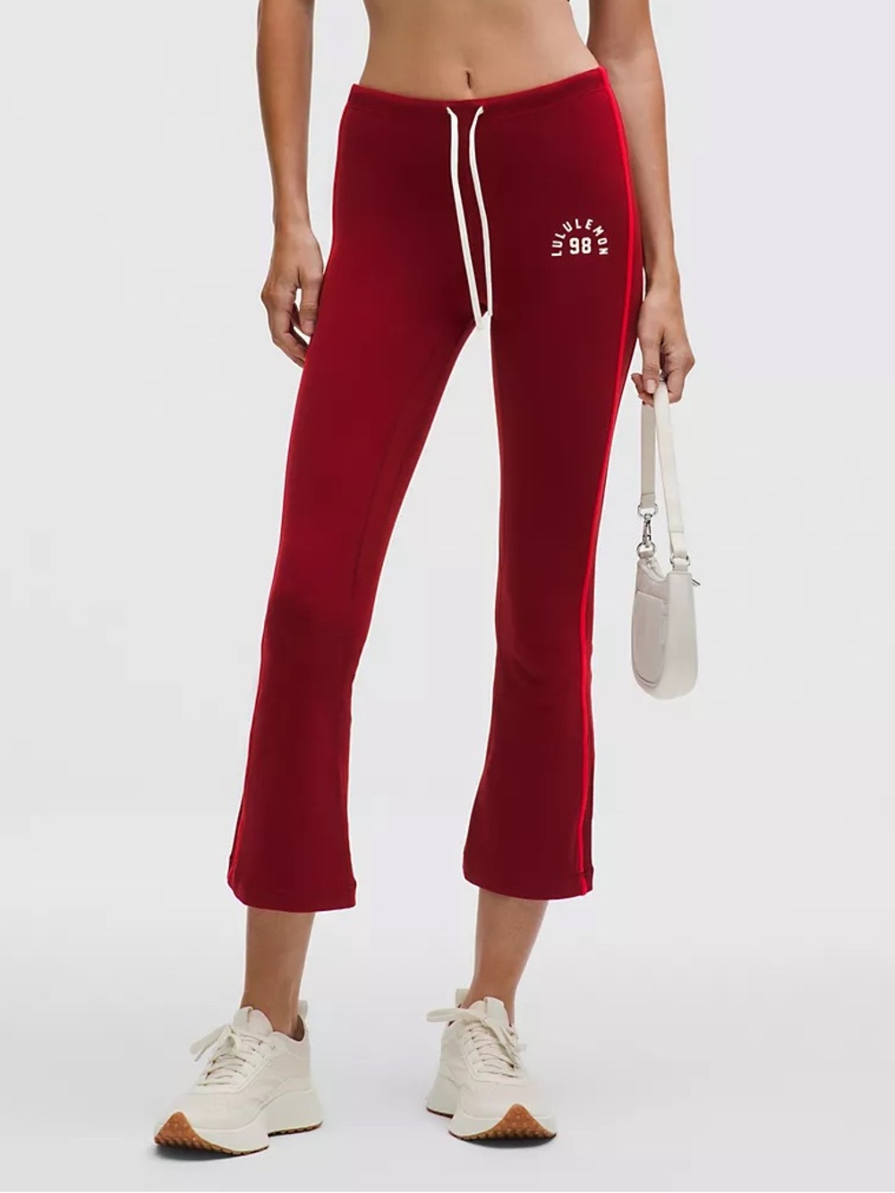 Lululemon Nulu Sporty Trim Mid-Rise Flare Capri Pants